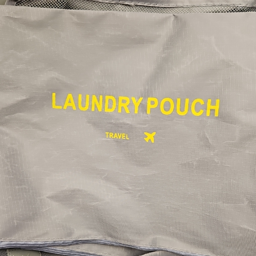 Gray Laundry Pouch Set - Picture 4 of 6